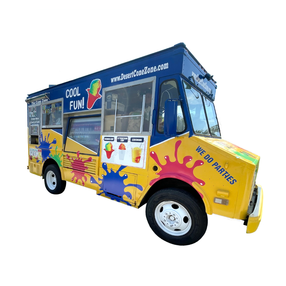 Blue Food Truck - Mobile Snack Bar!